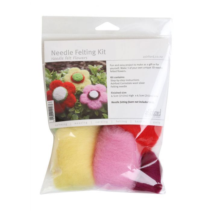 Needle Felt Flowers Needle Felting Kit Needle Felt Flowers Needle Felting Kit